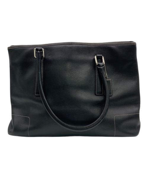 COACH（コーチ）COACH (コーチ) レザートートバッグ ブラックの古着・服飾アイテム