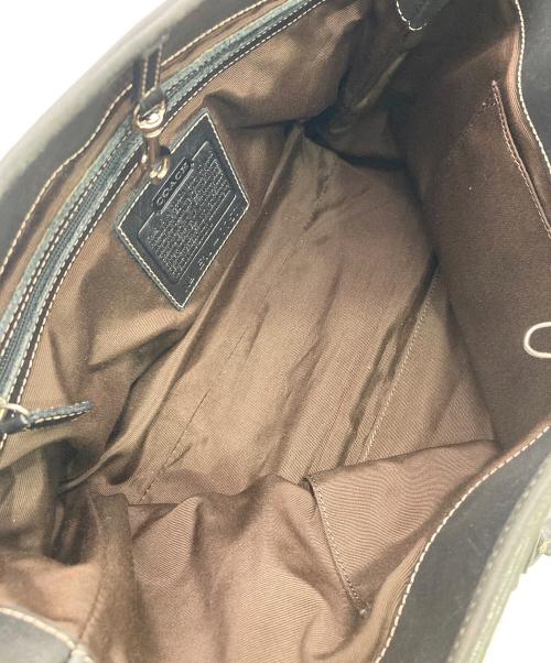 COACH（コーチ）COACH (コーチ) レザートートバッグ ブラックの古着・服飾アイテム