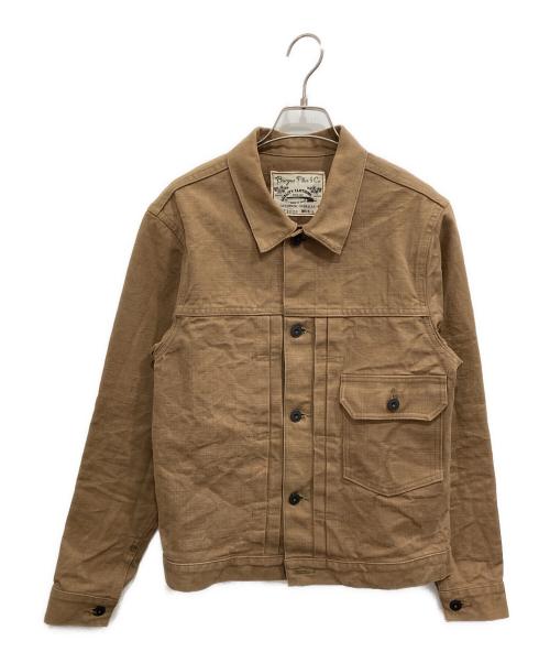 BURGUS PLUS（バーガスプラス）BURGUS PLUS (バーガスプラス) 13.5oz Heavy Duck 1st Type Jacket ブラウン サイズ:38の古着・服飾アイテム