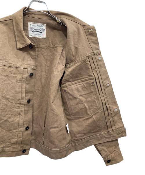 BURGUS PLUS（バーガスプラス）BURGUS PLUS (バーガスプラス) 13.5oz Heavy Duck 1st Type Jacket ブラウン サイズ:38の古着・服飾アイテム