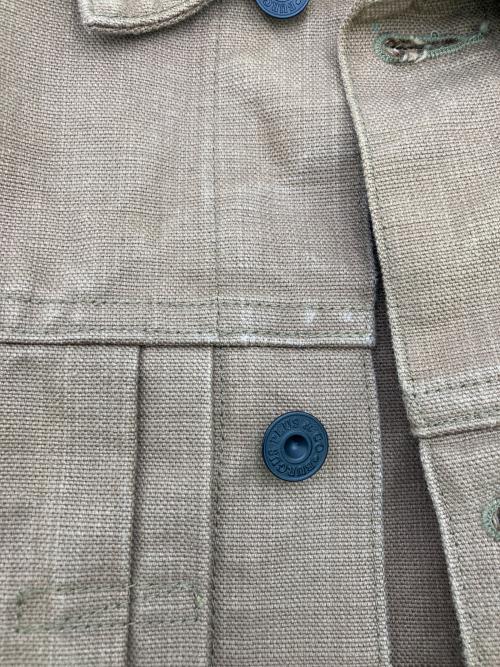 BURGUS PLUS（バーガスプラス）BURGUS PLUS (バーガスプラス) 13.5oz Heavy Duck 1st Type Jacket ブラウン サイズ:38の古着・服飾アイテム