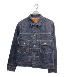 BURGUS PLUS（バーガスプラス）の古着「Natural Indigo 2nd Type Denim Jacket」｜インディゴ