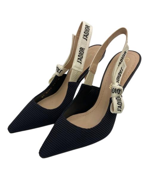 Christian Dior（クリスチャン ディオール）Christian Dior (クリスチャン ディオール) J'ADIOR スリングバックパンプス ブラック サイズ:34 Dの古着・服飾アイテム