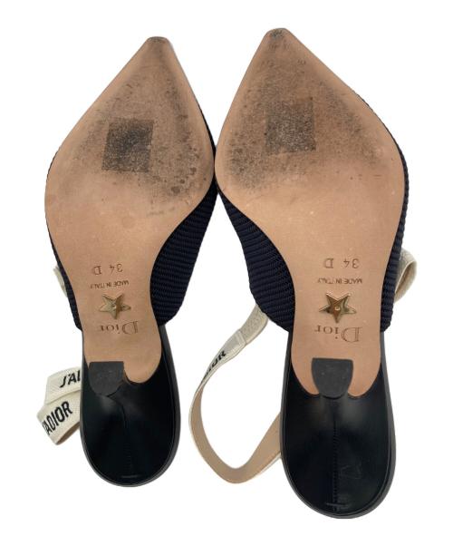 Christian Dior（クリスチャン ディオール）Christian Dior (クリスチャン ディオール) J'ADIOR スリングバックパンプス ブラック サイズ:34 Dの古着・服飾アイテム