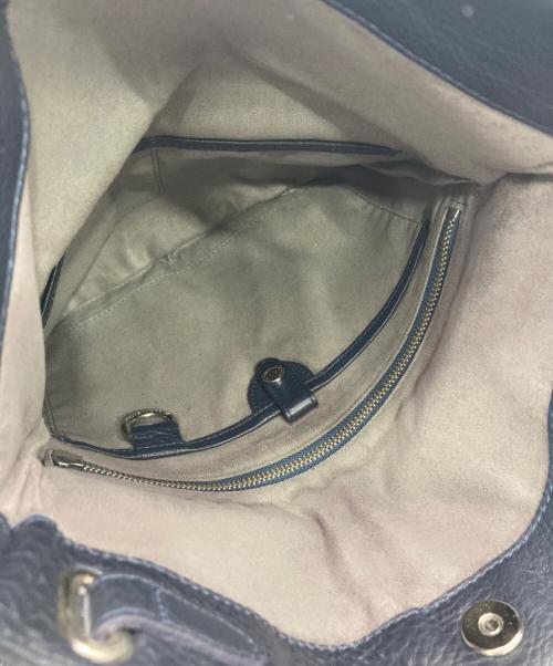 PELLE MORBIDA（ペッレモルビダ）PELLE MORBIDA (ペッレモルビダ) クラッチバッグ ネイビーの古着・服飾アイテム
