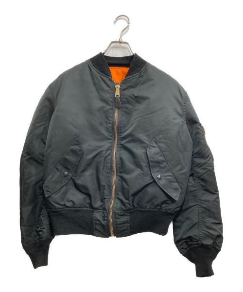 ALPHA（アルファ）ALPHA (アルファ) MA-1ジャケット ブラック サイズ:Sの古着・服飾アイテム