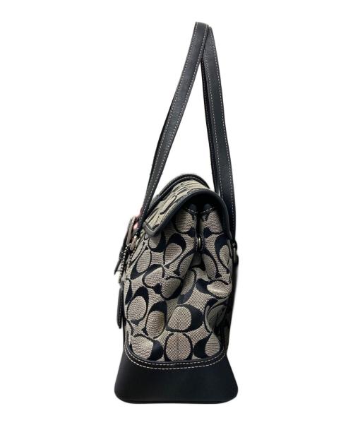 COACH（コーチ）COACH (コーチ) シグネチャーハンドバッグ グレーの古着・服飾アイテム