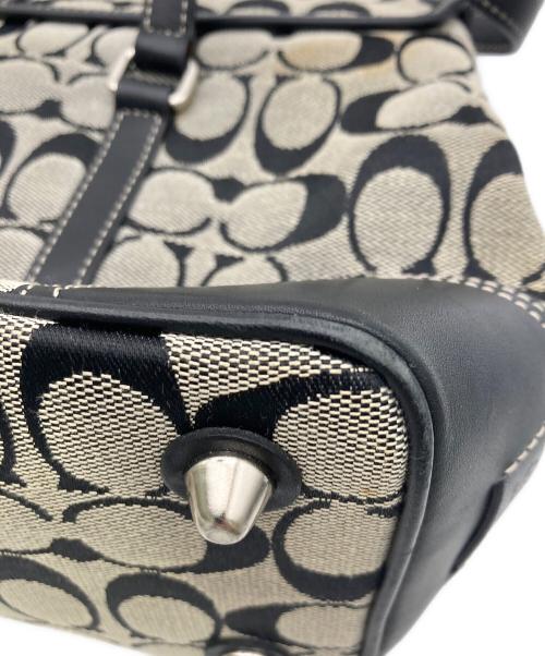 COACH（コーチ）COACH (コーチ) シグネチャーハンドバッグ グレーの古着・服飾アイテム