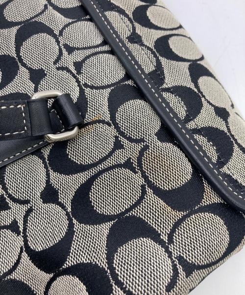 COACH（コーチ）COACH (コーチ) シグネチャーハンドバッグ グレーの古着・服飾アイテム