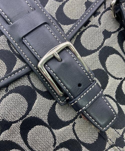 COACH（コーチ）COACH (コーチ) シグネチャーハンドバッグ グレーの古着・服飾アイテム
