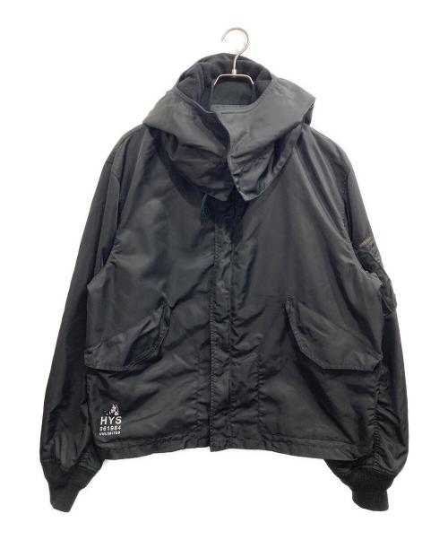 Hysteric Glamour（ヒステリックグラマー）Hysteric Glamour (ヒステリックグラマー) HYS YOUTH A-1 フロートジャケット ブラック サイズ:Largeの古着・服飾アイテム