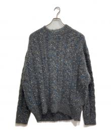 th products（ティーエイチプロダクツ）の古着「Color Nep Mole Knit Pullover」｜グレー