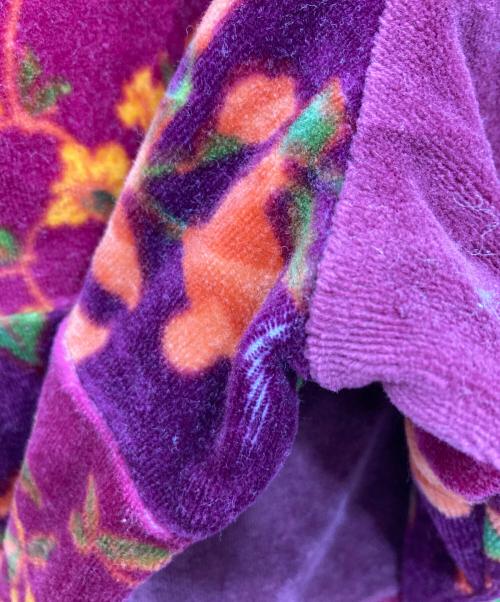 SUPREME（シュプリーム）SUPREME (シュプリーム) Floral Patchwork Velour L/S Polo レッド サイズ:Lの古着・服飾アイテム