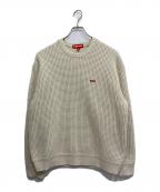 SUPREMEシュプリーム）の古着「Waffle Small Box Sweater」｜アイボリー