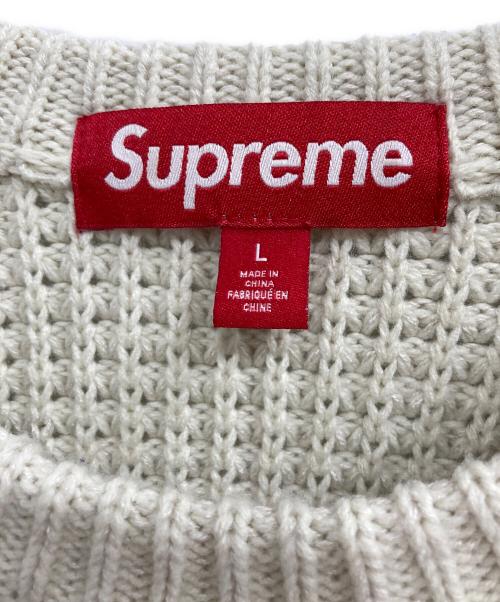 SUPREME（シュプリーム）Supreme (シュプリーム) Waffle Small Box Sweater アイボリー サイズ:Lの古着・服飾アイテム