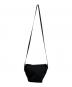 Herve Chapelier (エルベシャプリエ) ブラックナイロンショルダーバッグ ブラック：10000円