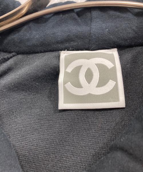 CHANEL（シャネル）CHANEL (シャネル) スポーツライン ジップアップパーカー ブラック サイズ:36の古着・服飾アイテム