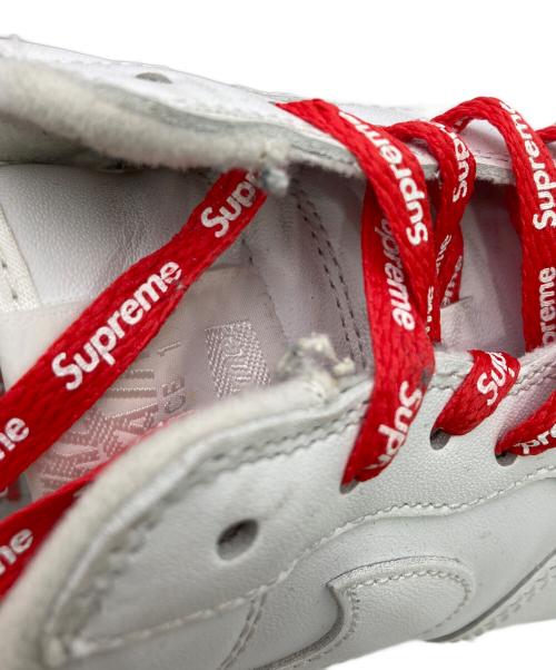 NIKE（ナイキ）NIKE (ナイキ) Supreme (シュプリーム) ローカットスニーカー ホワイト サイズ:27.5cm/US9.5/UK8.5/EU43の古着・服飾アイテム