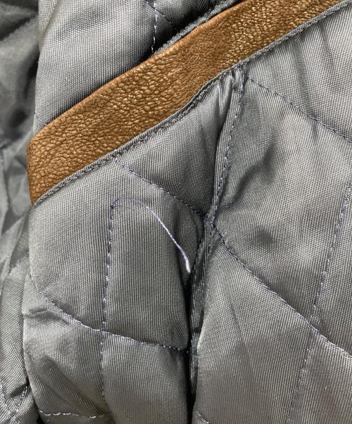 Golden Bear（ゴールデンベア）Golden Bear (ゴールデンベア) ウールレザースタジャン ネイビー×ブラウン サイズ:Sの古着・服飾アイテム