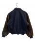 Golden Bear (ゴールデンベア) ウールレザースタジャン ネイビー×ブラウン サイズ:S：8000円