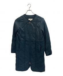 MM6 Maison Margiela（エムエムシックスメゾンマルジェラ）の古着「切替ジップアップ ノーカラージャケット」｜ブラック