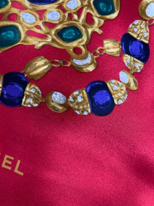 CHANEL（シャネル）CHANEL (シャネル) シルクスカーフ レッドの古着・服飾アイテム