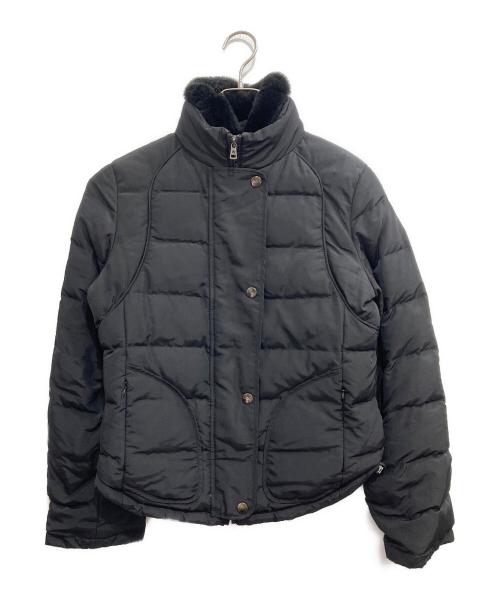 WEEKEND Max Mara（ウィークエンド マックスマーラ）Weekend Max Mara (ウィークエンド マックスマーラ) ファー付中綿ジャケット ブラック サイズ:40の古着・服飾アイテム