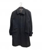BURBERRY BLACK LABELバーバリーブラックレーベル）の古着「ウールカシミヤ比翼ステンカラーコート」｜グレー