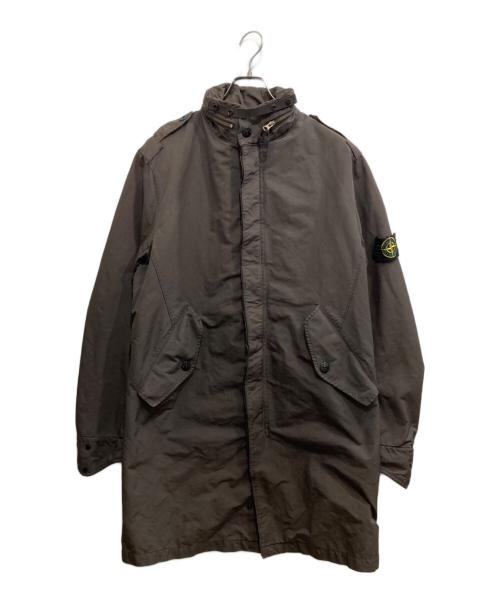 STONE ISLAND（ストーンアイランド）STONE ISLAND (ストーンアイランド) ワッペン付きモッズコート オリーブ サイズ:Lの古着・服飾アイテム