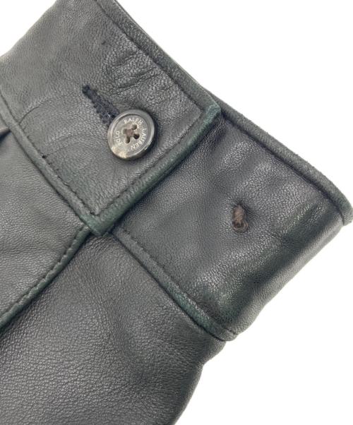 POLO RALPH LAUREN（ポロ・ラルフローレン）POLO RALPH LAUREN (ポロ・ラルフローレン) レザースイングトップ ブラック サイズ:Mの古着・服飾アイテム