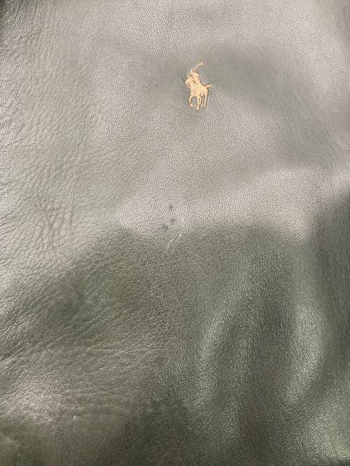 POLO RALPH LAUREN（ポロ・ラルフローレン）POLO RALPH LAUREN (ポロ・ラルフローレン) レザースイングトップ ブラック サイズ:Mの古着・服飾アイテム