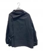 REGULATION Yohji Yamamotoレギュレーションヨウジヤマモト）の古着「ダブルベルテットカーディガン」｜ブラック