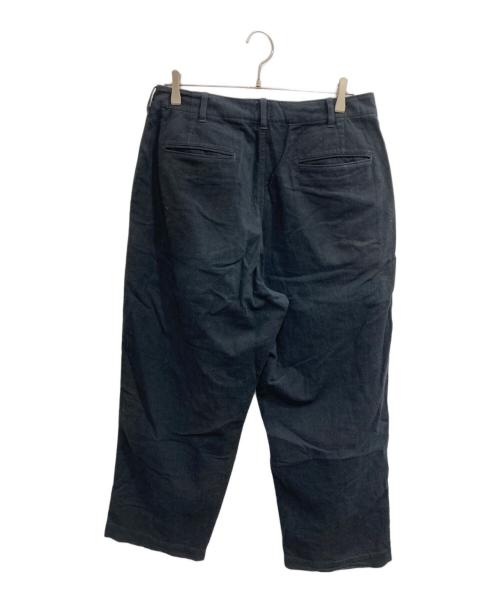 blurhms ROOTSTOCK（ブラームスルーツストック）blurhms ROOTSTOCK (ブラームスルーツストック) Cotton Linen Work 43 Pants ブラック サイズ:2の古着・服飾アイテム