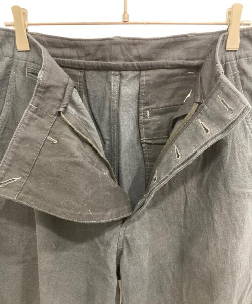 blurhms ROOTSTOCK（ブラームスルーツストック）blurhms ROOTSTOCK (ブラームスルーツストック) Cotton Linen Work 43 Pants ブラック サイズ:2の古着・服飾アイテム