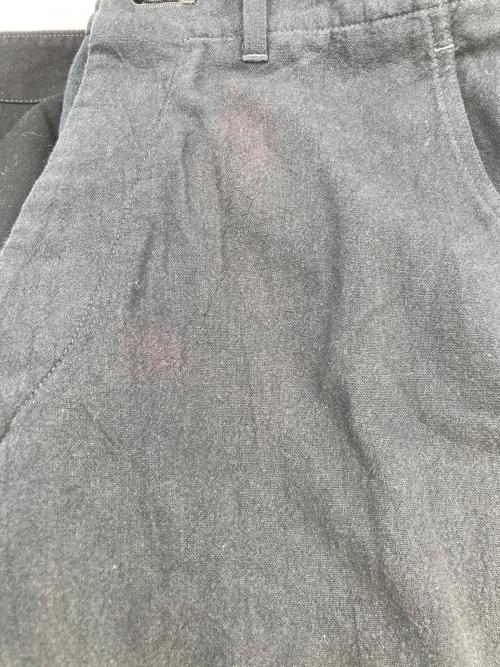 blurhms ROOTSTOCK（ブラームスルーツストック）blurhms ROOTSTOCK (ブラームスルーツストック) Cotton Linen Work 43 Pants ブラック サイズ:2の古着・服飾アイテム