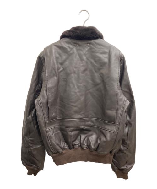 HOUSTON（ヒューストン）HOUSTON (ヒューストン) G-1レザージャケット ブラウン サイズ:40Rの古着・服飾アイテム