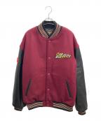 skookum×carserviceスクーカム×カーサービス）の古着「スタジャン-Award Jacket "Bordeaux Bone"」｜ボルドー