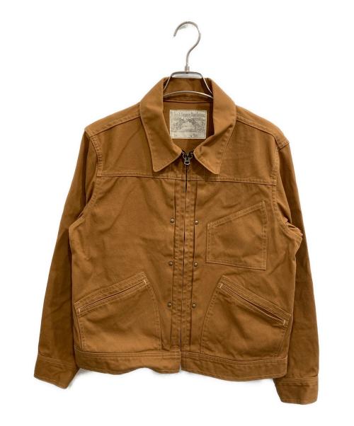 DALEES&CO（ダリーズ＆コー）DALEES&CO (ダリーズ＆コー) 81B 30s DUCK ZIP JACKET ダックジップジャケット ブラウン サイズ:14 1/2の古着・服飾アイテム