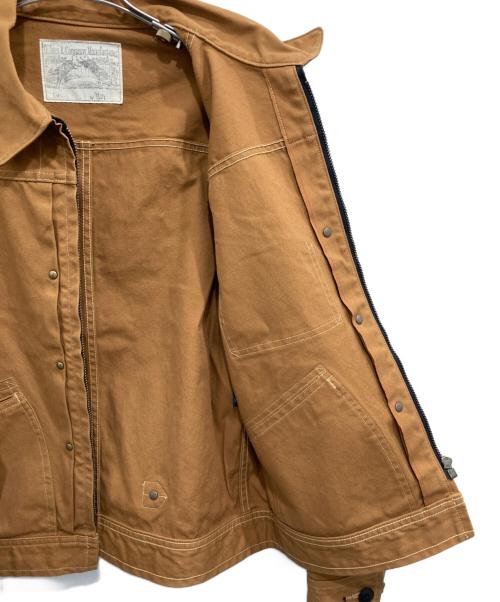 DALEES&CO（ダリーズ＆コー）DALEES&CO (ダリーズ＆コー) 81B 30s DUCK ZIP JACKET ダックジップジャケット ブラウン サイズ:14 1/2の古着・服飾アイテム