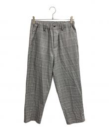 clubhaus（クラブハウス）の古着「Soglia Center Press Easy Pants」｜グレー