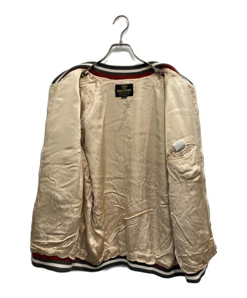 HOUSTON（ヒューストン）HOUSTON (ヒューストン) INTAGE WASH RAYON SOUVENIR JACKET ブラック サイズ:XX-LARGEの古着・服飾アイテム