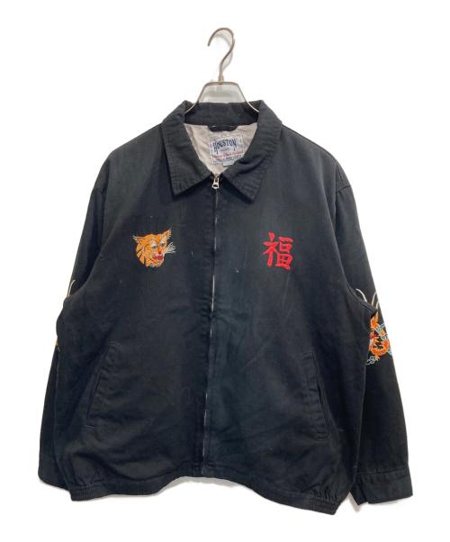 HOUSTON（ヒューストン）HOUSTON (ヒューストン) VINTAGE WASH VIETNAM JACKET ブラック サイズ:XX-LARGEの古着・服飾アイテム