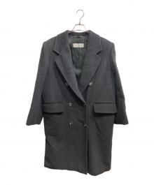 MaxMara（マックスマーラ）の古着「ウールカシミヤダブルブレストコート」｜グレー