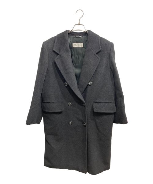 MaxMara（マックスマーラ）MaxMara (マックスマーラ) ウールカシミヤダブルブレストコート グレー サイズ:40の古着・服飾アイテム