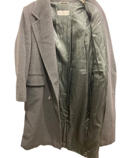 MaxMara（マックスマーラ）MaxMara (マックスマーラ) ウールカシミヤダブルブレストコート グレー サイズ:40の古着・服飾アイテム