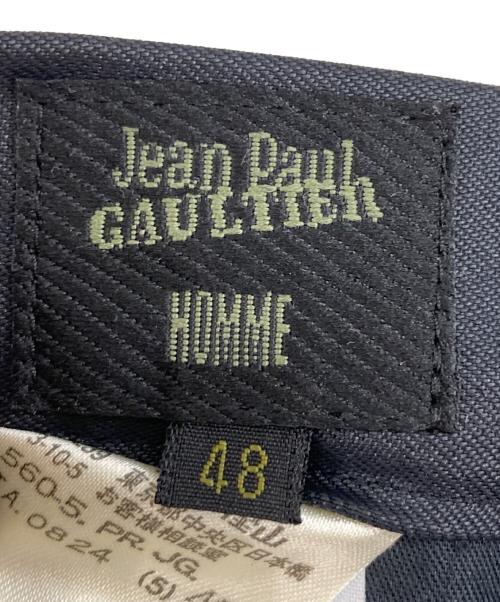 Jean Paul Gaultier homme（ジャンポールゴルチェオム）Jean Paul Gaultier homme (ジャンポールゴルチェオム) 裾レースアップフレアパンツ ブラック サイズ:48の古着・服飾アイテム