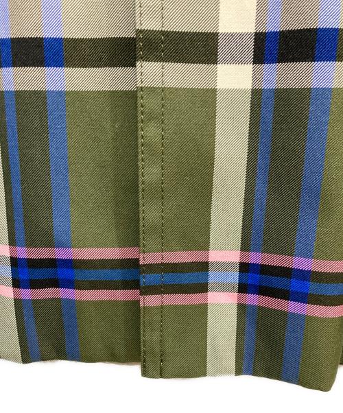 Diagram（ダイアグラム）Diagram (ダイアグラム) 配色チェックトレンチコート ベージュ サイズ:36の古着・服飾アイテム