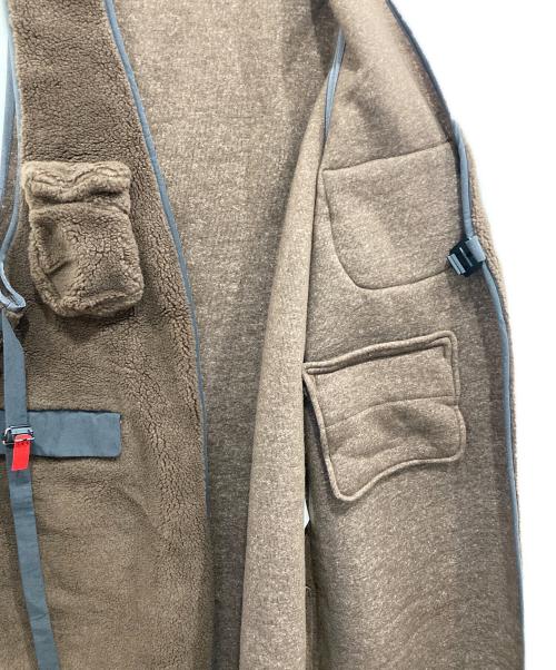 F/CE.（エフシーイー）F/CE. (エフシーイー) ボアロングベスト ブラウン サイズ:FREEの古着・服飾アイテム