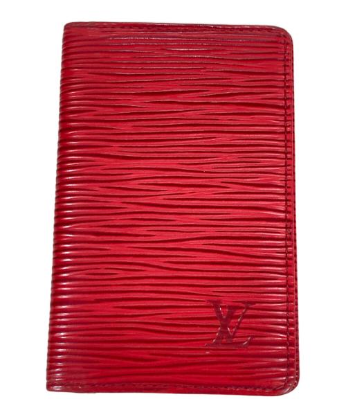 LOUIS VUITTON（ルイ ヴィトン）LOUIS VUITTON (ルイ ヴィトン) カードケース レッドの古着・服飾アイテム