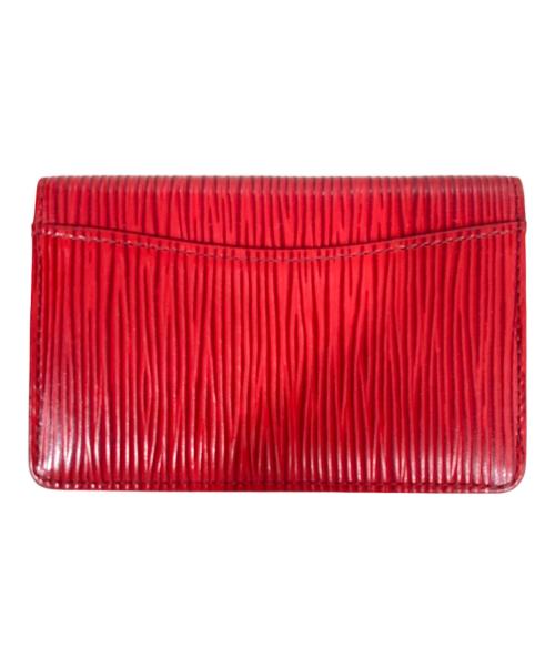 LOUIS VUITTON（ルイ ヴィトン）LOUIS VUITTON (ルイ ヴィトン) カードケース レッドの古着・服飾アイテム